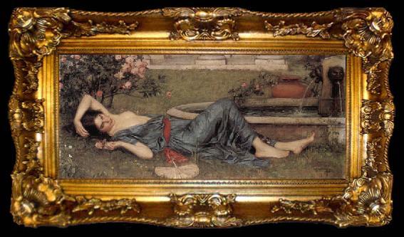 framed  John William Waterhouse Sweet Summer, ta009-2
